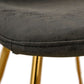 LeisureMod Markley Modern Leather Dining Chair With Gold Legs | Dining Chairs | Modishstore - 6