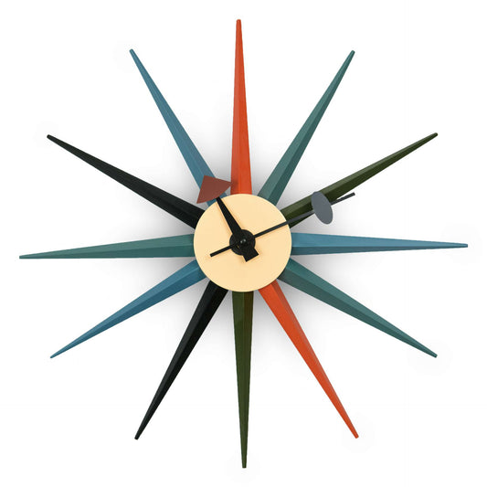 LeisureMod Maxi Modern Design Colorful Star Silent Non-Ticking Wall Clock | Clocks | Modishstore