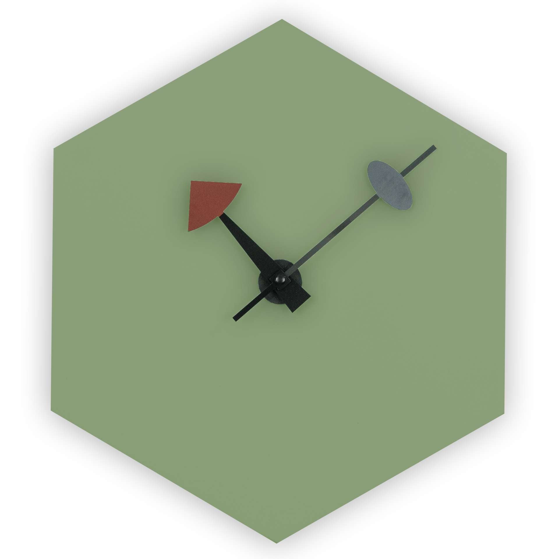 LeisureMod Manchester Modern Design Hexagon Shaped Silent Non-Ticking Wall Clock | Clocks | Modishstore - 5
