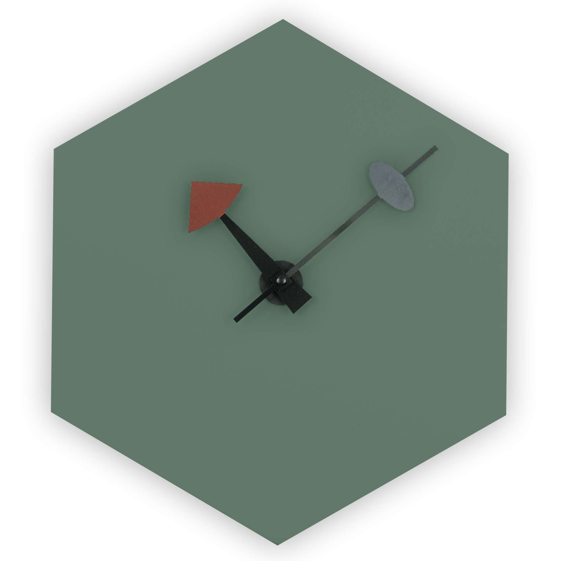 LeisureMod Manchester Modern Design Hexagon Shaped Silent Non-Ticking Wall Clock | Clocks | Modishstore - 9