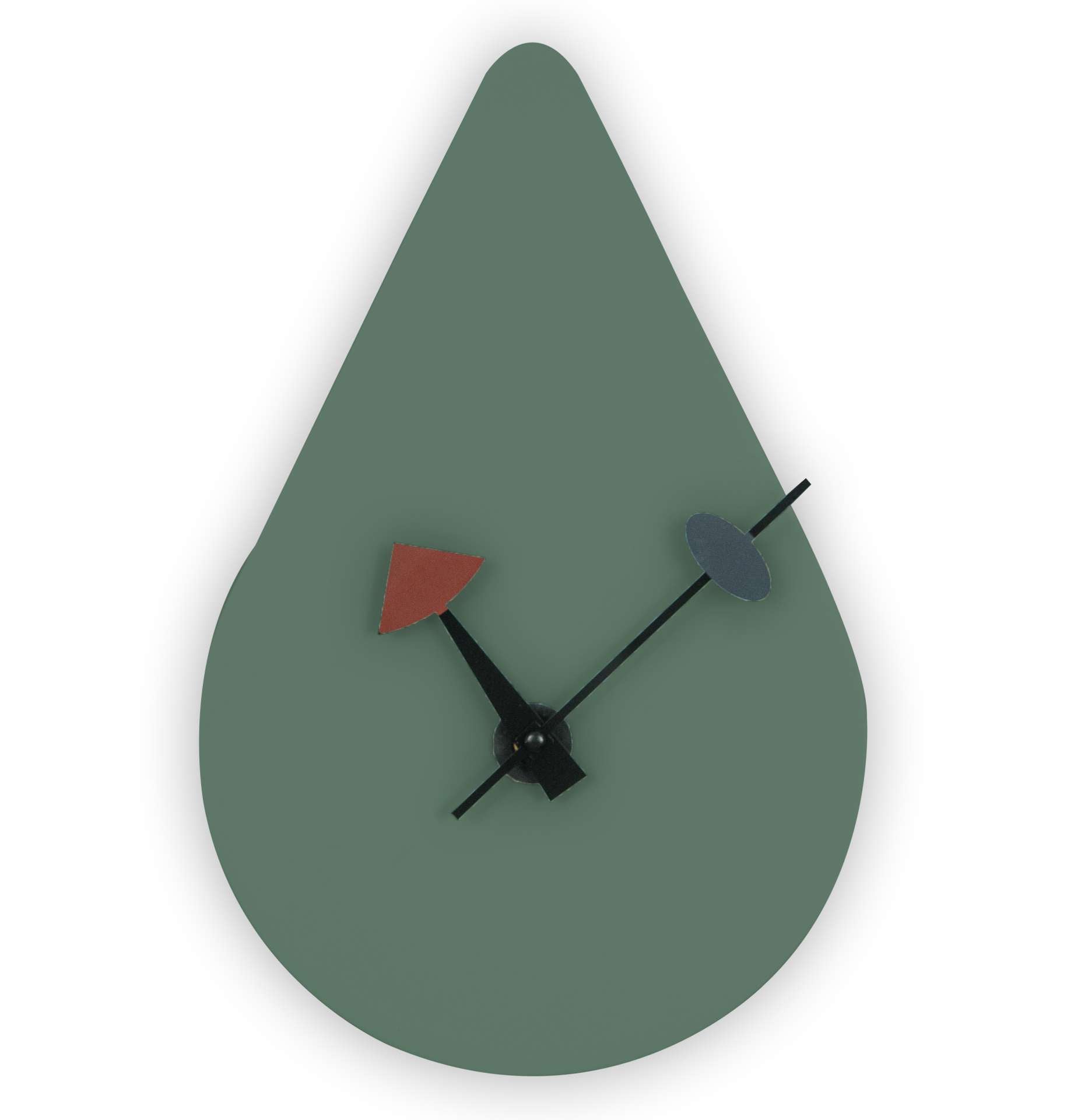 LeisureMod Manchester Modern Rain Drop Design Silent Non-Ticking Wall Clock | Clocks | Modishstore - 6