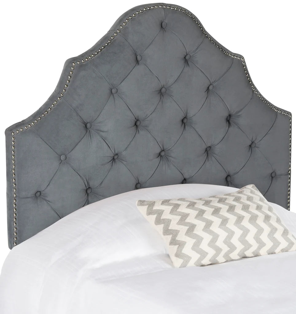 Safavieh Arebelle Twin Headboard Twin Size - Grey | Headboards | Modishstore - 2