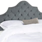 Safavieh Arebelle King Headboard King Size - Grey | Headboards | Modishstore - 3