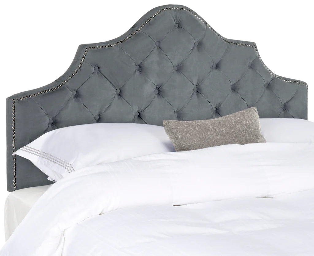 Safavieh Arebelle King Headboard King Size - Grey | Headboards | Modishstore - 3
