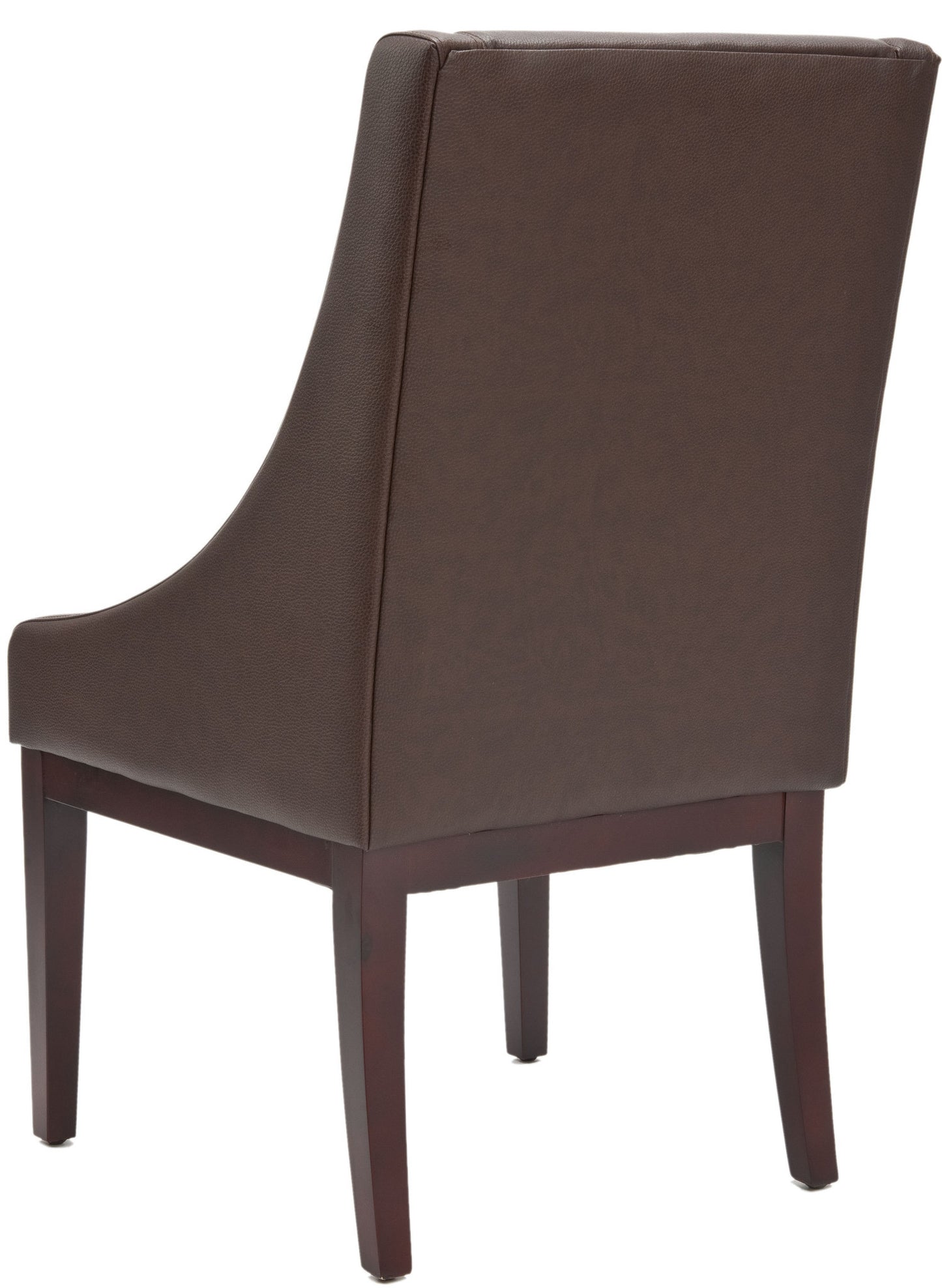 Safavieh Brown Leather Sloping Armchair | Armchairs |  Modishstore  - 2