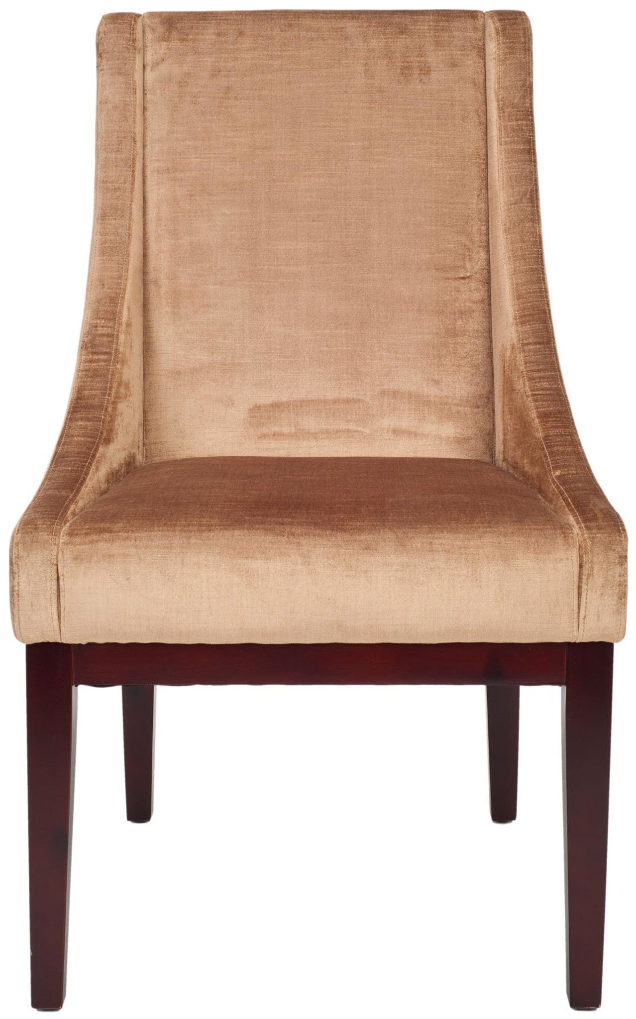 Safavieh Velvet Sloping Arm Chair | Armchairs |  Modishstore  - 2