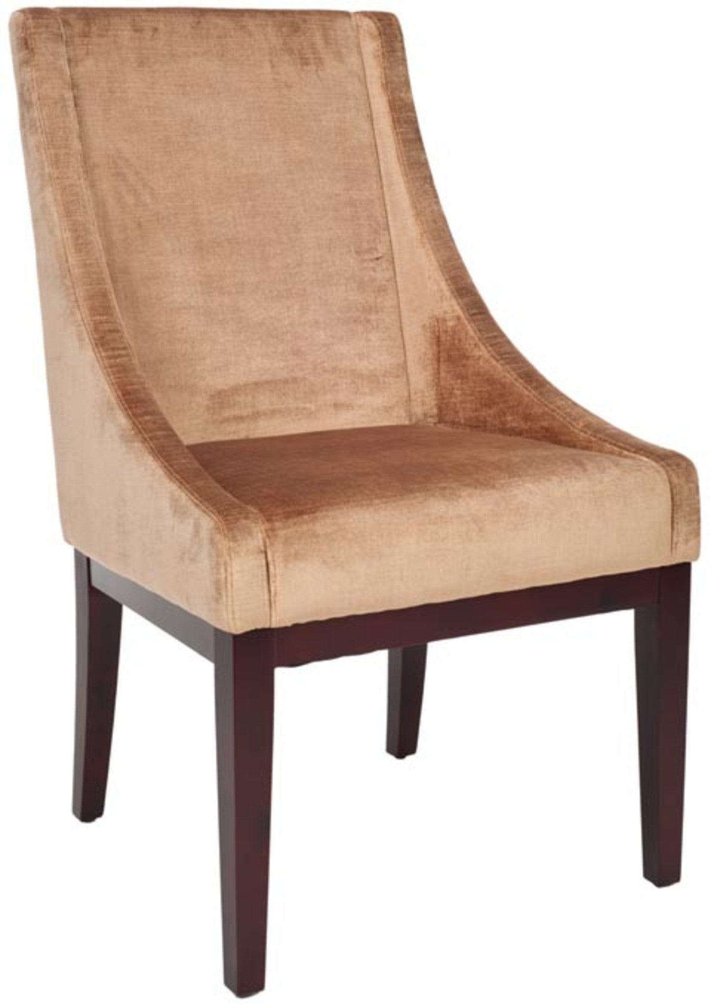 Safavieh Velvet Sloping Arm Chair | Armchairs |  Modishstore  - 4