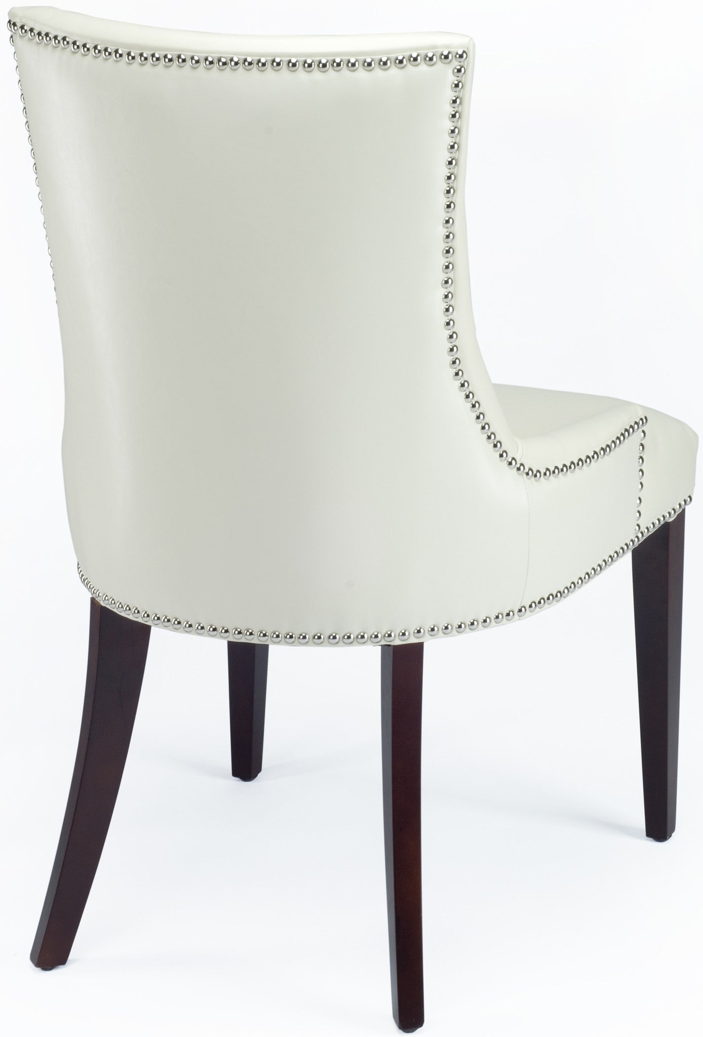 Safavieh Becca Cream Leather | Dining Chairs | Modishstore - 5
