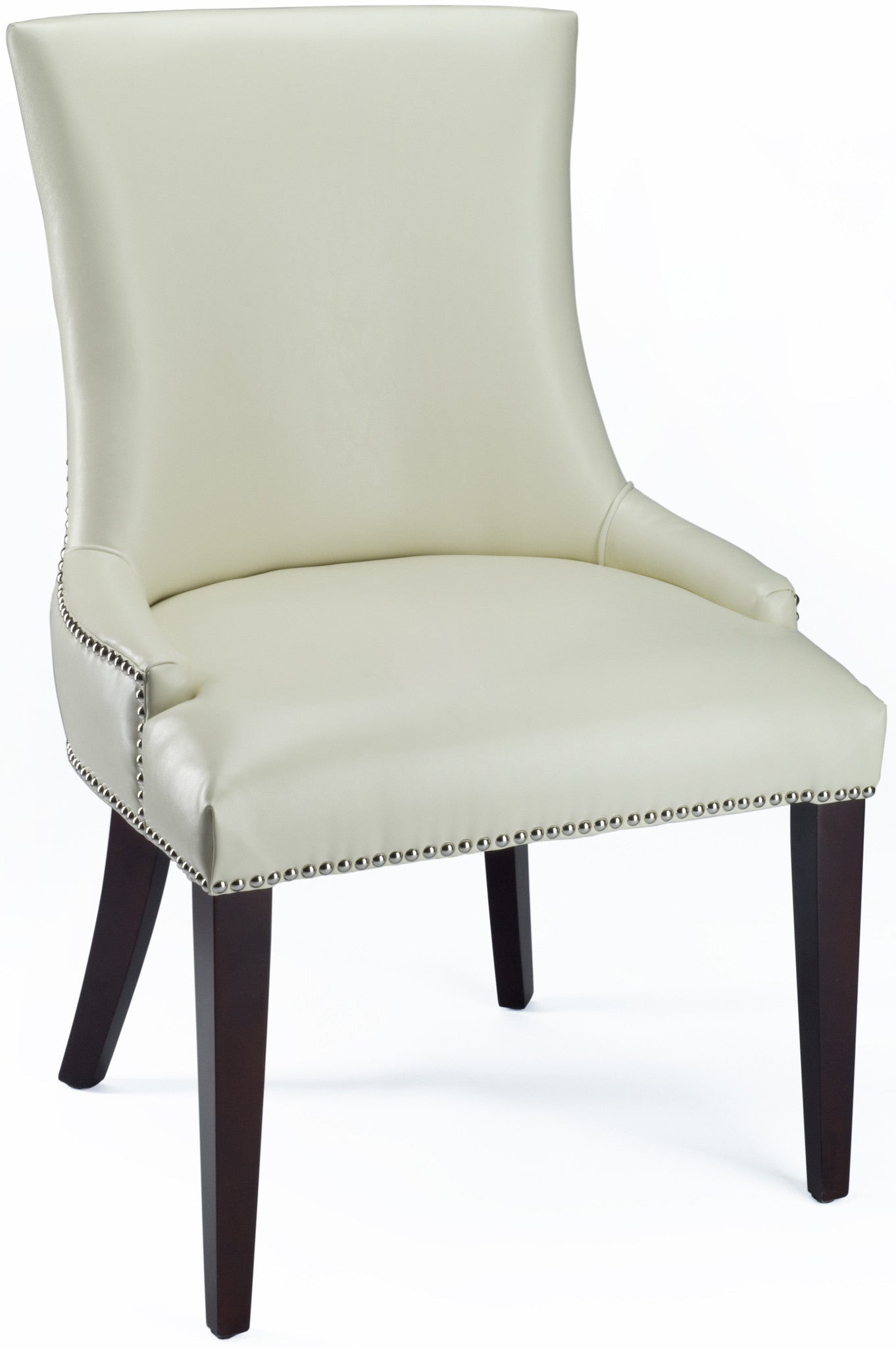 Safavieh Becca Cream Leather | Dining Chairs | Modishstore - 3