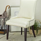 Safavieh Becca Cream Leather | Dining Chairs | Modishstore - 2