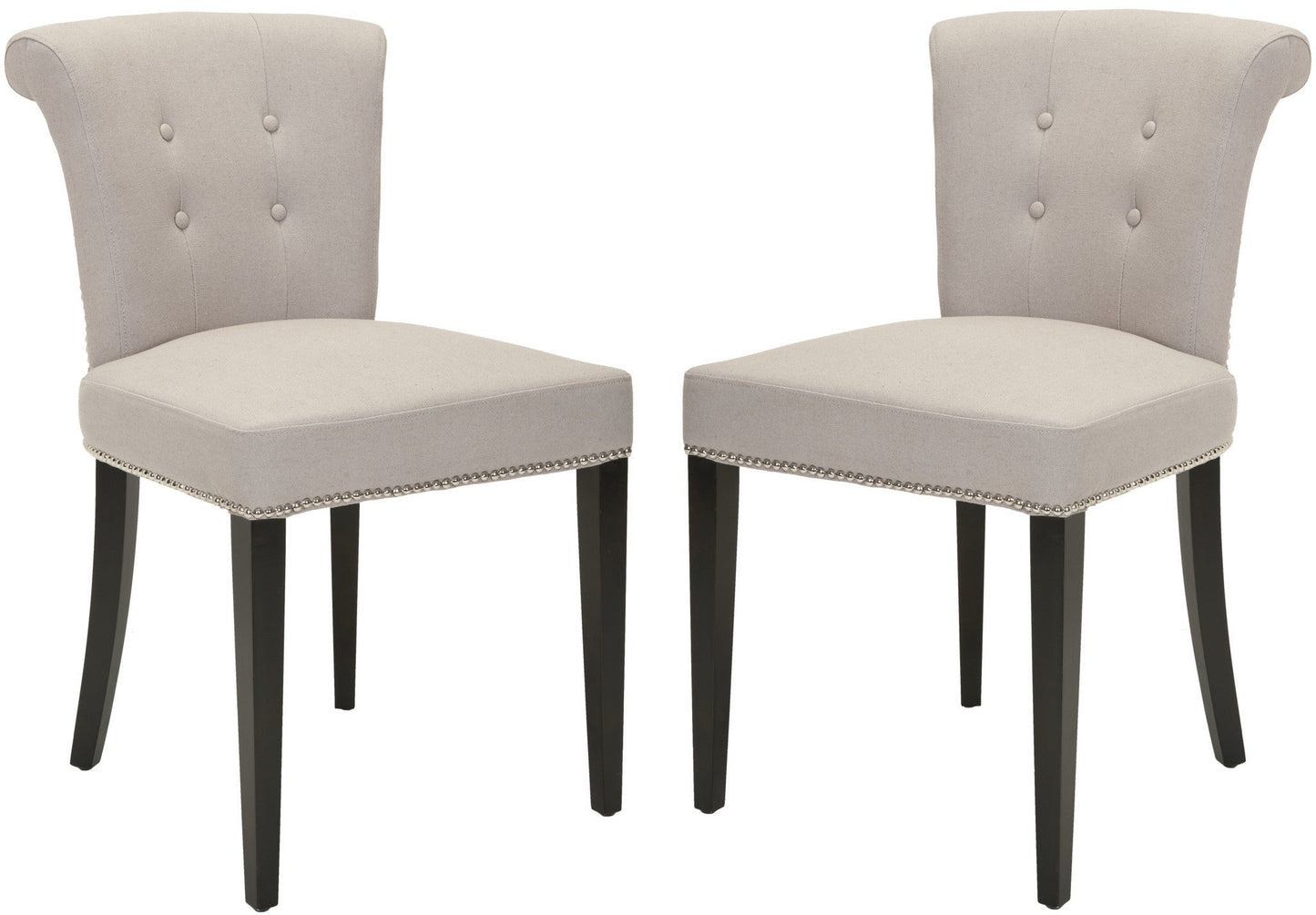 Safavieh Arion Ring Chair W/ Nickel Nail Heads - Set Of 2 | Dining Chairs | Modishstore - 2