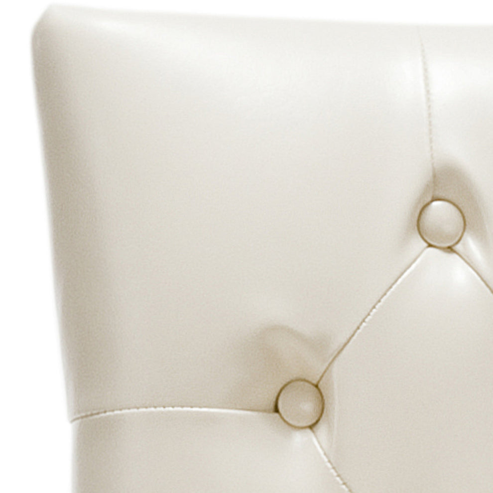 Safavieh Amanda Tufted Chair W/ Nickel Nail Heads | Dining Chairs | Modishstore - 11