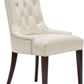 Safavieh Amanda Tufted Chair W/ Nickel Nail Heads | Dining Chairs | Modishstore - 3
