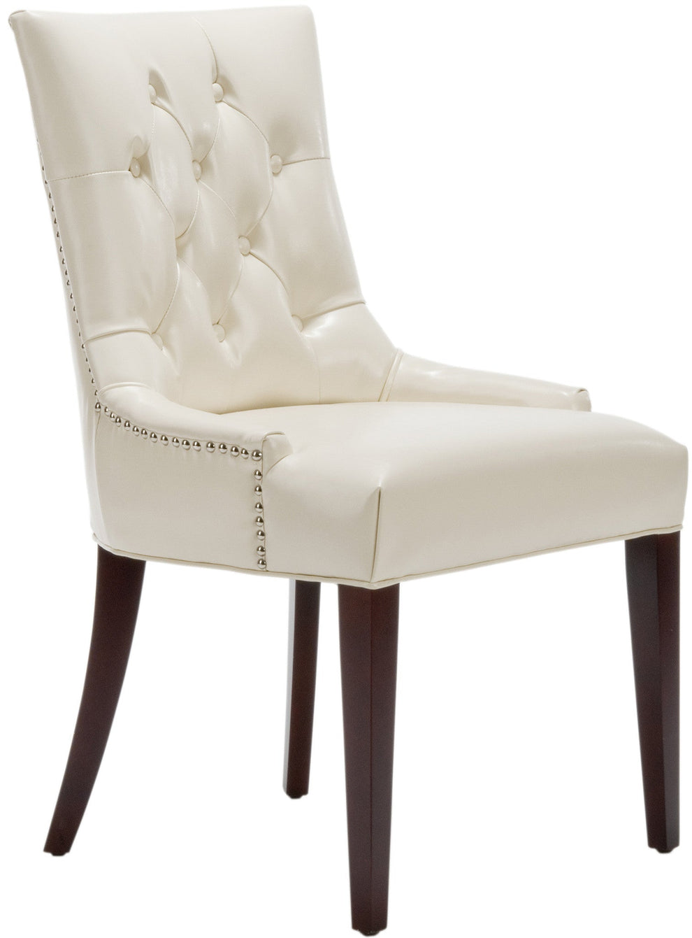 Safavieh Amanda Tufted Chair W/ Nickel Nail Heads | Dining Chairs | Modishstore - 3