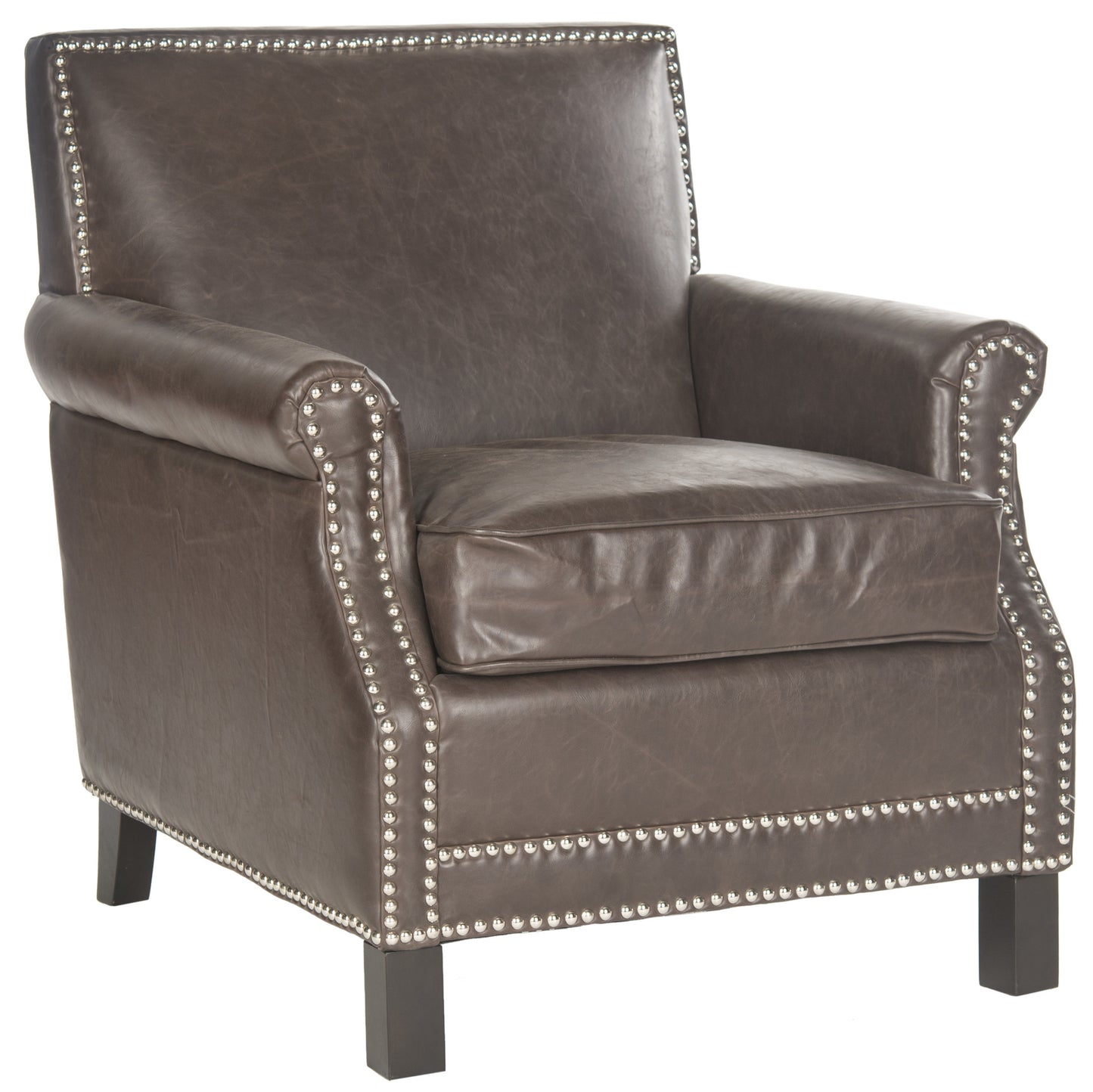 Safavieh Easton Club Chair - Silver Nail Heads | Accent Chairs | Modishstore - 7