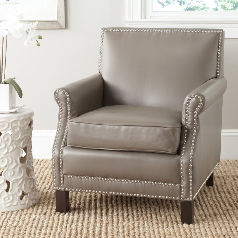 Safavieh Easton Club Chair - Silver Nail Heads | Accent Chairs | Modishstore - 3