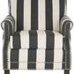 Safavieh Easton Club Chair With Awning Stripes - Silver Nail Heads | Accent Chairs |  Modishstore  - 6