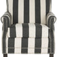 Safavieh Easton Club Chair With Awning Stripes - Silver Nail Heads | Accent Chairs | Modishstore - 6