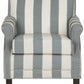 Safavieh Easton Club Chair With Awning Stripes - Silver Nail Heads | Accent Chairs |  Modishstore  - 10