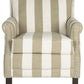 Safavieh Easton Club Chair With Awning Stripes - Silver Nail Heads | Accent Chairs |  Modishstore  - 11