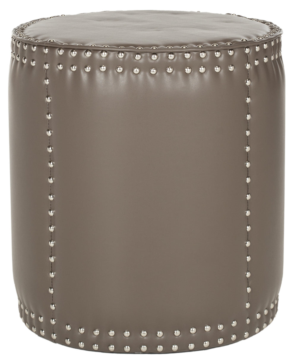 Safavieh Paula Ottoman - Silver Nail Heads | Ottomans | Modishstore - 2