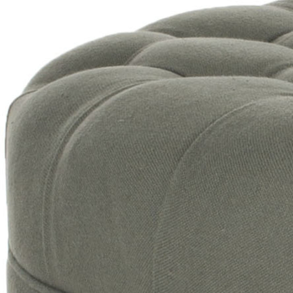 Safavieh Clara Tufted Round Ottoman | Ottomans | Modishstore - 11