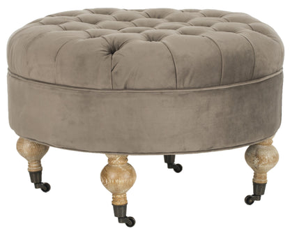 Safavieh Clara Tufted Round Ottoman | Ottomans | Modishstore - 6