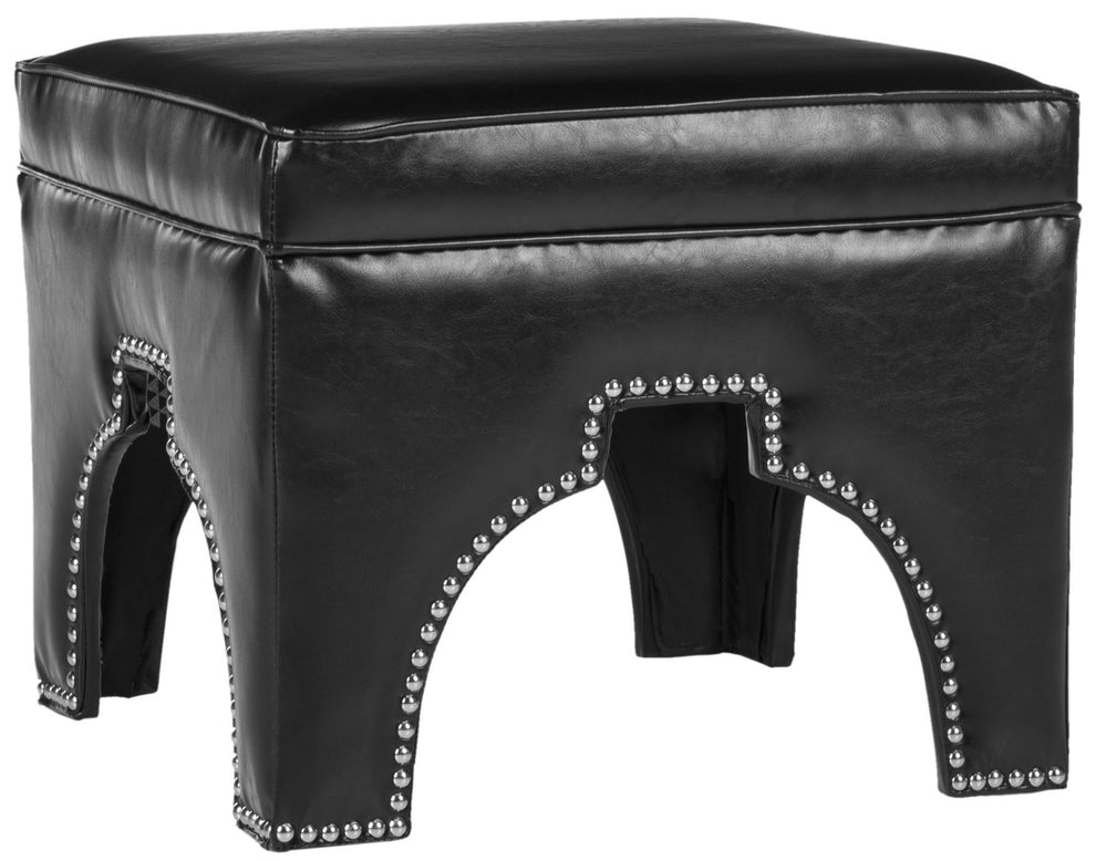 Safavieh Grant Ottoman - Silver Nail Heads | Ottomans | Modishstore - 15