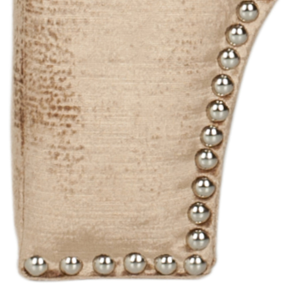 Safavieh Grant Ottoman - Silver Nail Heads | Ottomans | Modishstore - 26