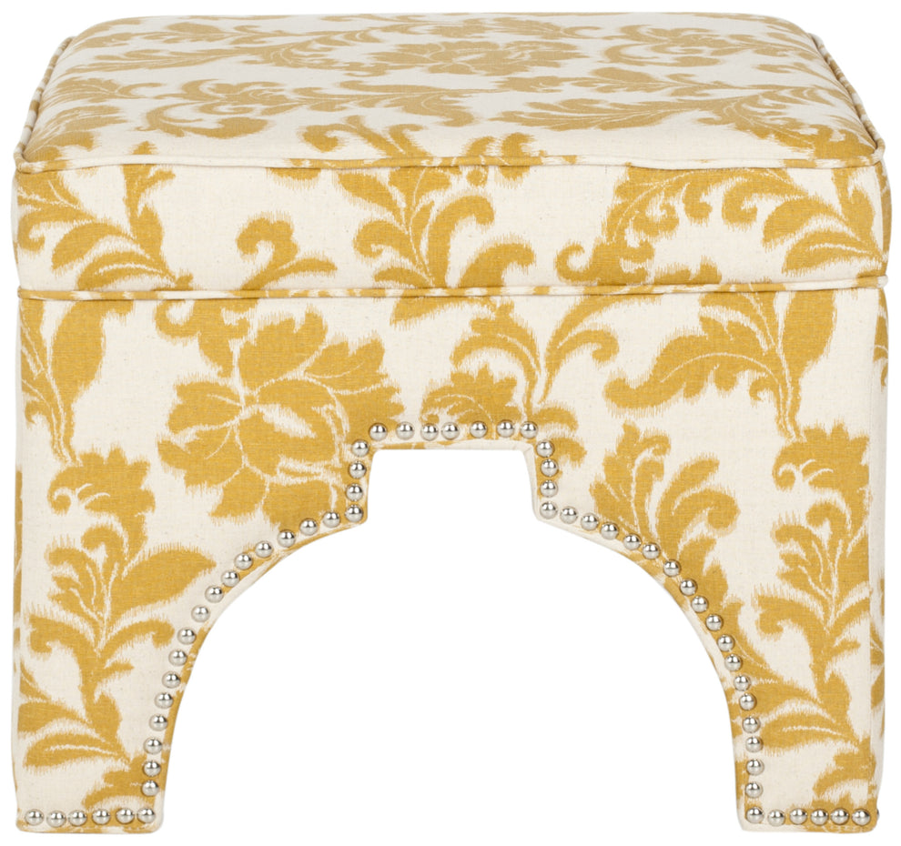 Safavieh Grant Ottoman - Silver Nail Heads | Ottomans | Modishstore - 8