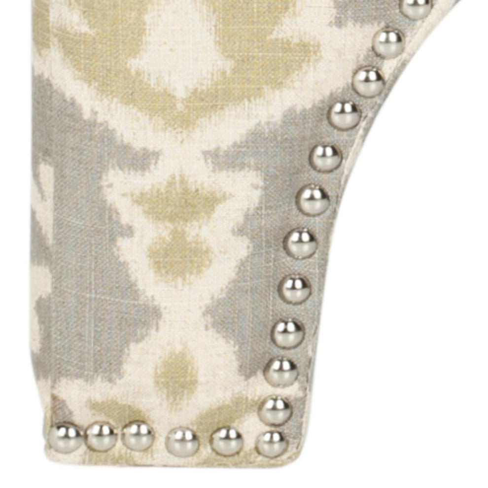 Safavieh Grant Ottoman - Silver Nail Heads | Ottomans | Modishstore - 31