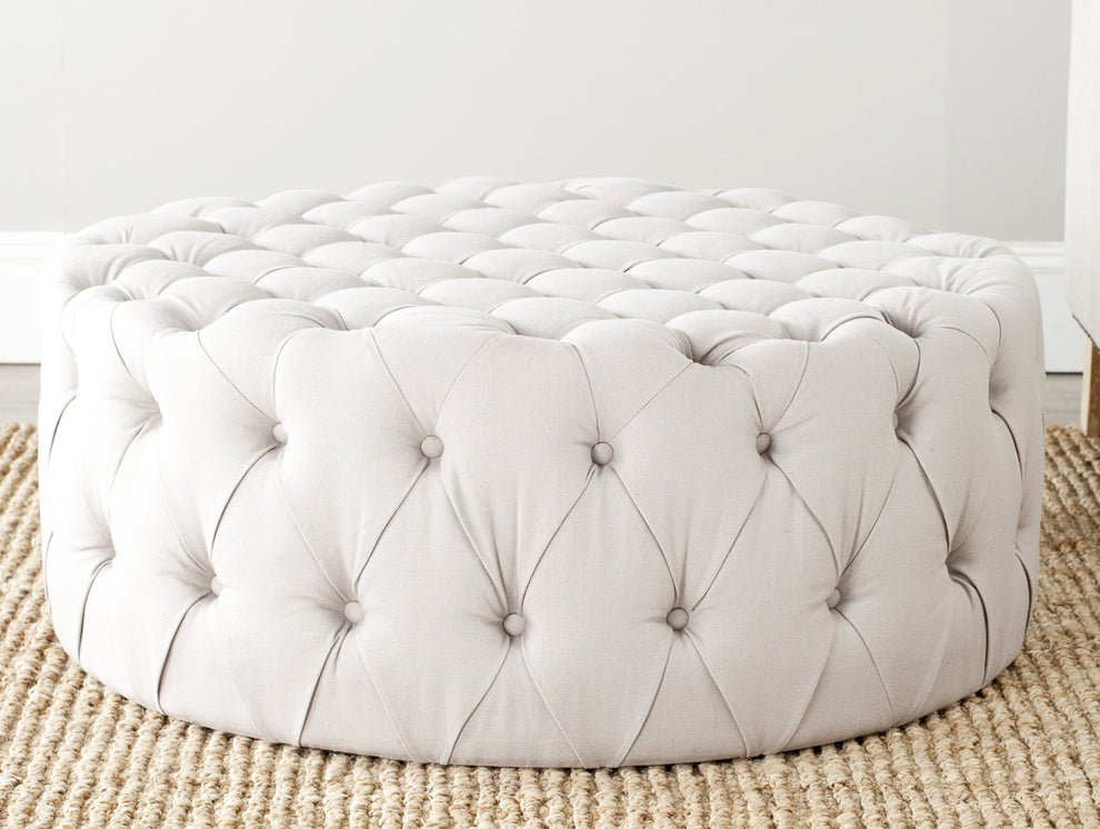 Safavieh Charlene Tufted Ottoman | Ottomans | Modishstore - 4