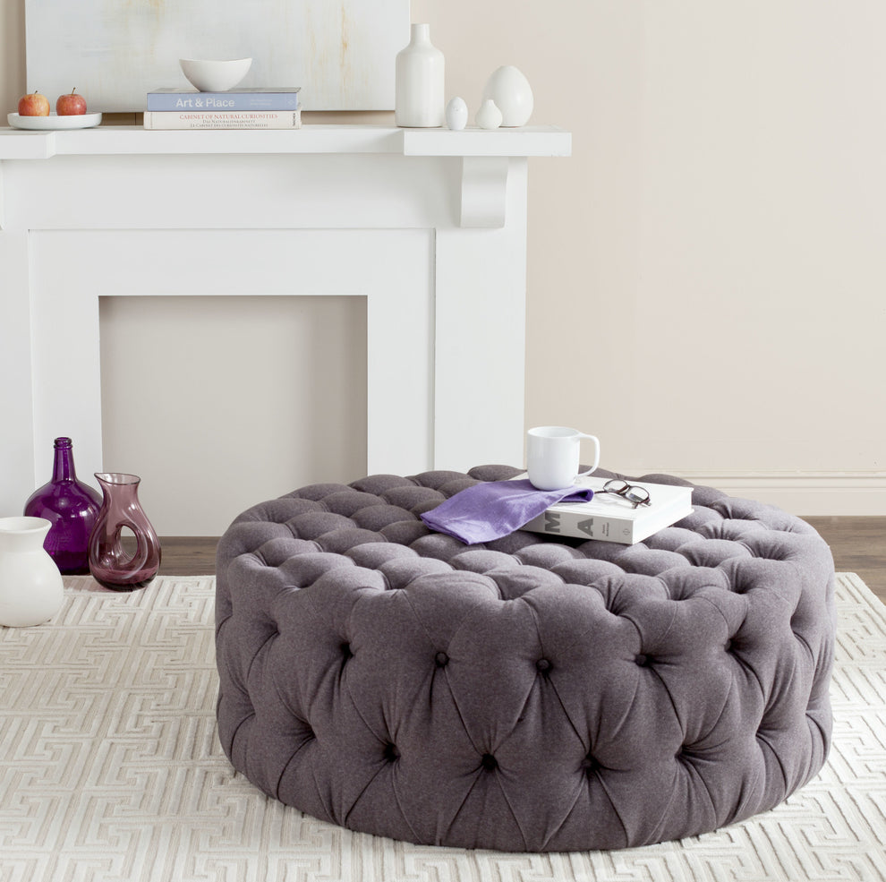 Safavieh Charlene Tufted Ottoman | Ottomans | Modishstore - 15