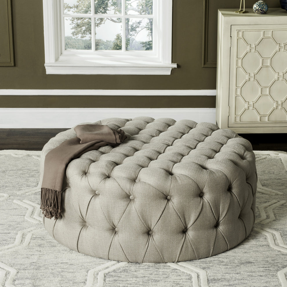 Safavieh Charlene Tufted Ottoman | Ottomans | Modishstore - 17
