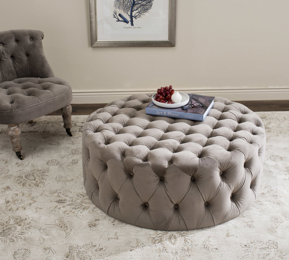 Safavieh Charlene Tufted Ottoman | Ottomans | Modishstore - 23