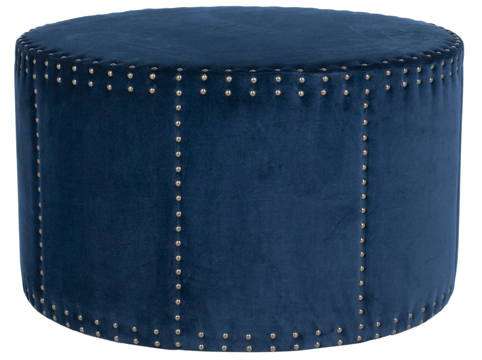 Safavieh Sherri Ottoman - Brass Nail Heads | Ottomans | Modishstore - 7