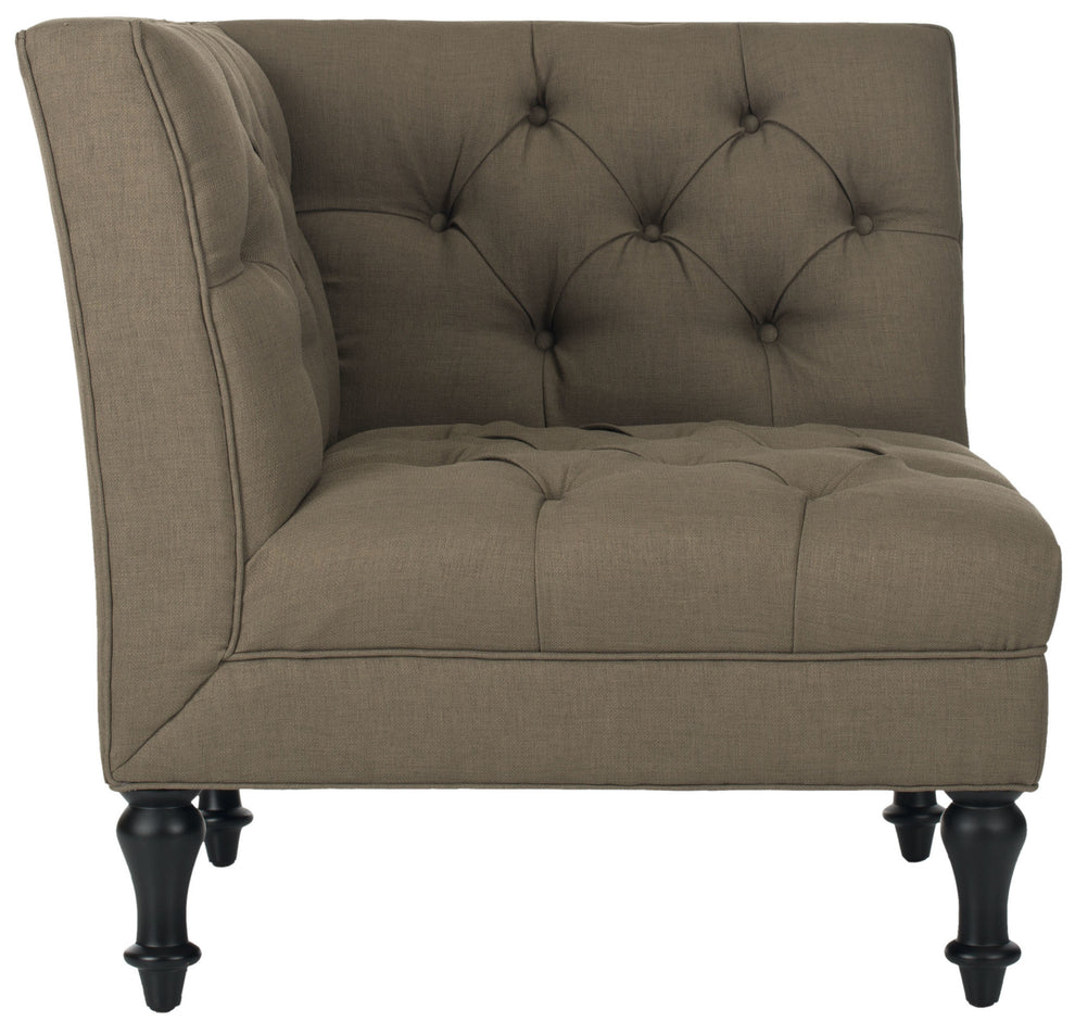 Safavieh Jack Tufted Corner Chair | Accent Chairs | Modishstore - 3