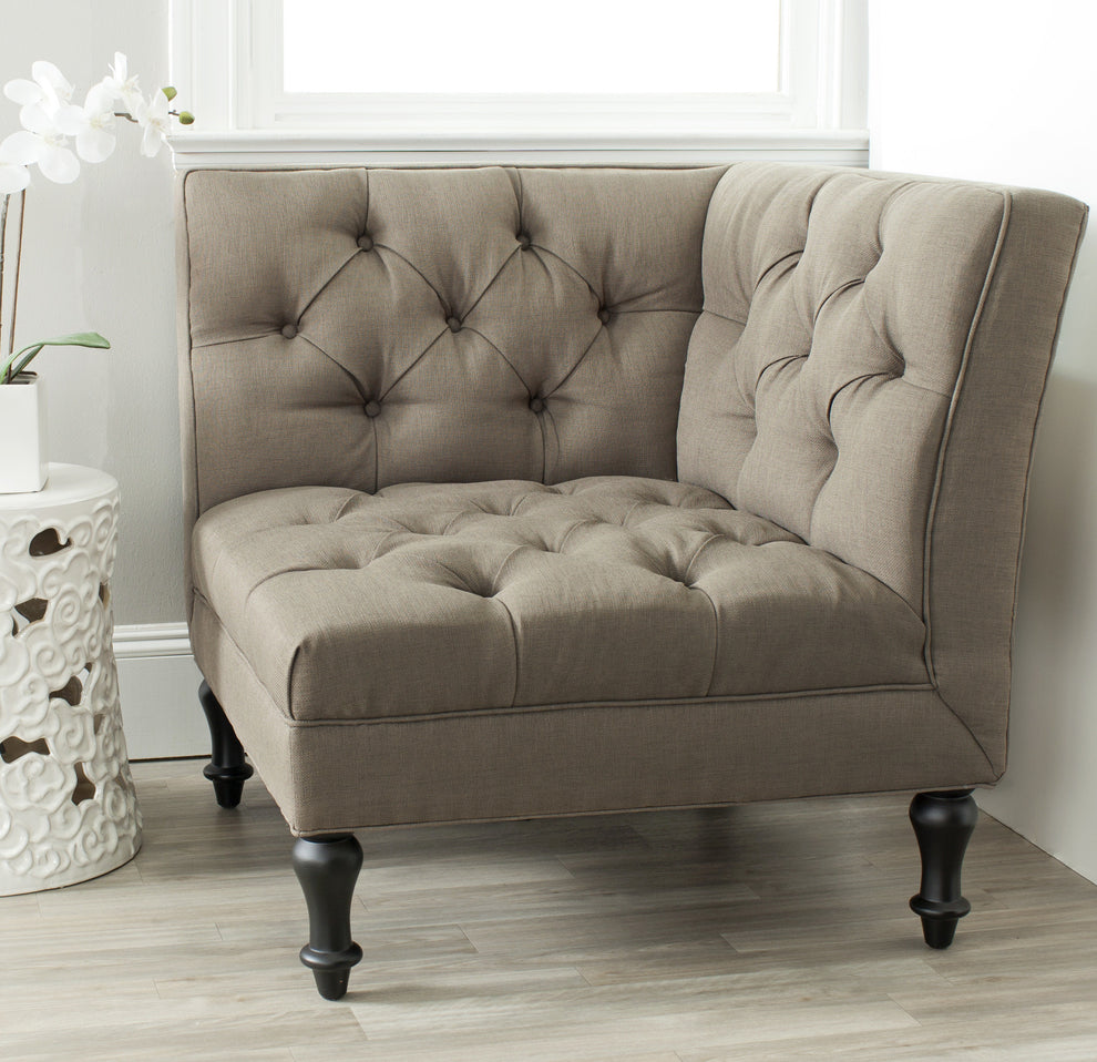Safavieh Jack Tufted Corner Chair | Accent Chairs | Modishstore - 1