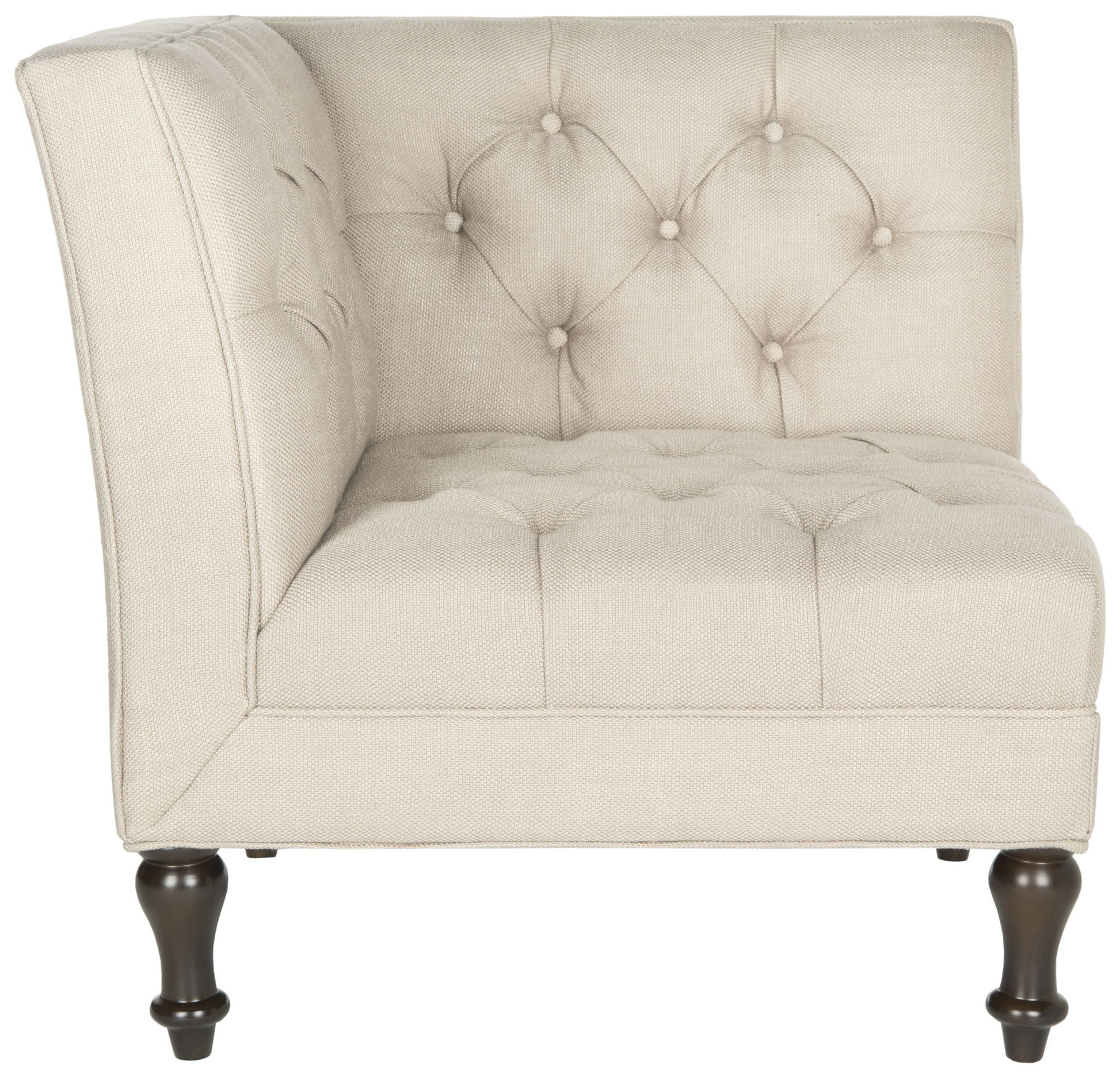 Safavieh Jack Tufted Corner Chair | Accent Chairs | Modishstore - 14
