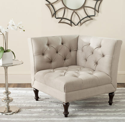 Safavieh Jack Tufted Corner Chair | Accent Chairs | Modishstore - 4