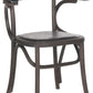 Safavieh Kenny Arm Chair - Brass Nail Heads | Dining Chairs | Modishstore - 4