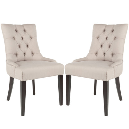 Safavieh Abby Tufted Side Chairs Silver Nail Heads - Set Of 2 | Dining Chairs | Modishstore - 2