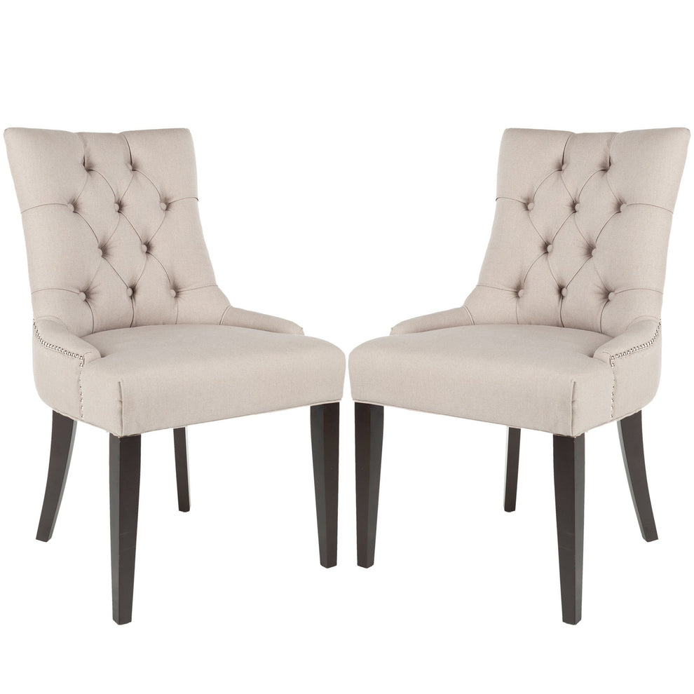 Safavieh Abby Tufted Side Chairs Silver Nail Heads - Set Of 2 | Dining Chairs | Modishstore - 2