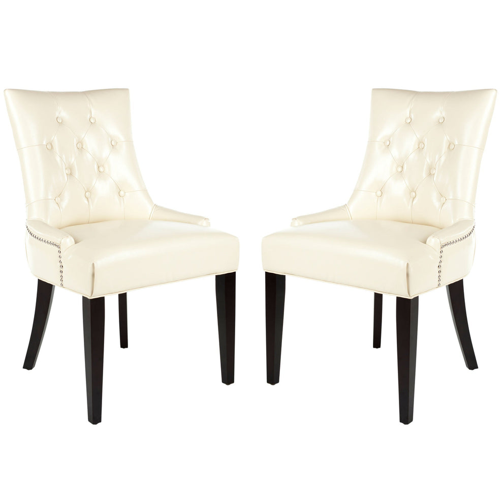 Safavieh Abby Tufted Side Chairs Silver Nail Heads - Set Of 2 | Dining Chairs | Modishstore - 3