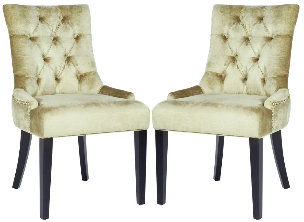 Safavieh Abby Tufted Side Chairs Silver Nail Heads - Set Of 2 | Dining Chairs | Modishstore - 7