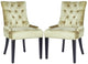 Safavieh Abby Tufted Side Chairs Silver Nail Heads - Set Of 2 | Dining Chairs | Modishstore - 7