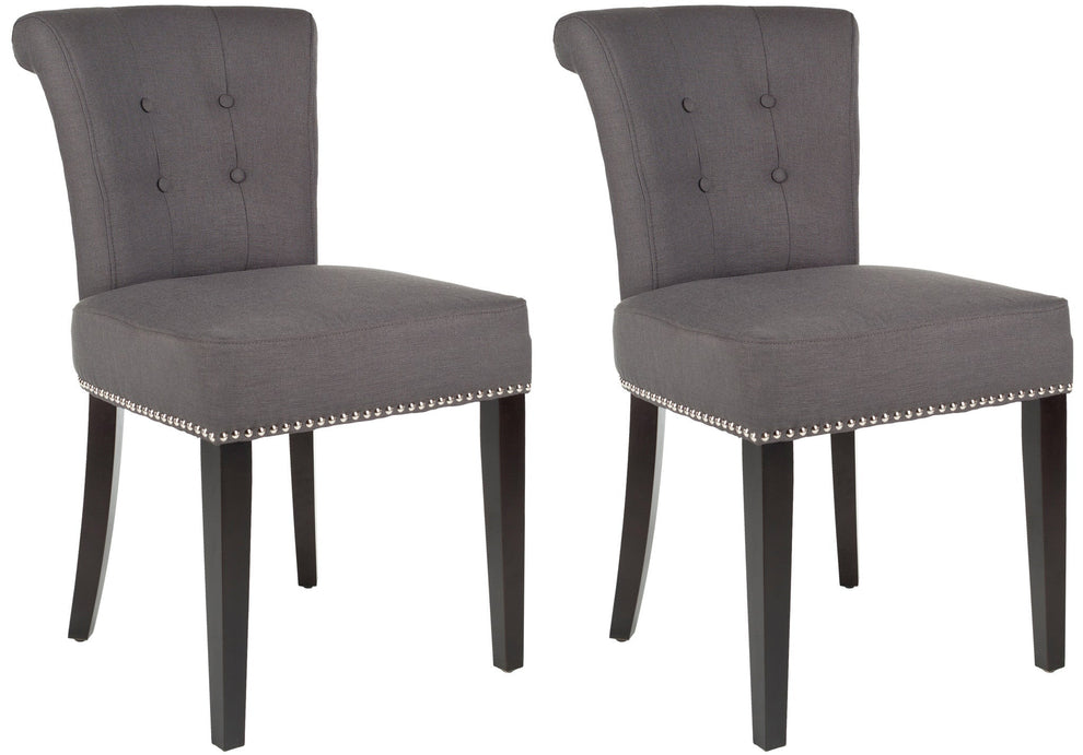 Safavieh Sinclair Ring Chair Silver Nail Heads - Set Of 2 | Dining Chairs | Modishstore - 2