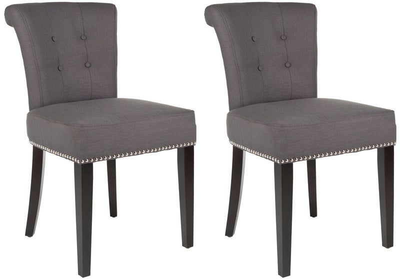 Safavieh Sinclair Ring Chair Silver Nail Heads - Set Of 2 | Dining Chairs | Modishstore - 2