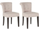 Safavieh Sinclair Ring Chair Silver Nail Heads - Set Of 2 | Dining Chairs | Modishstore - 3