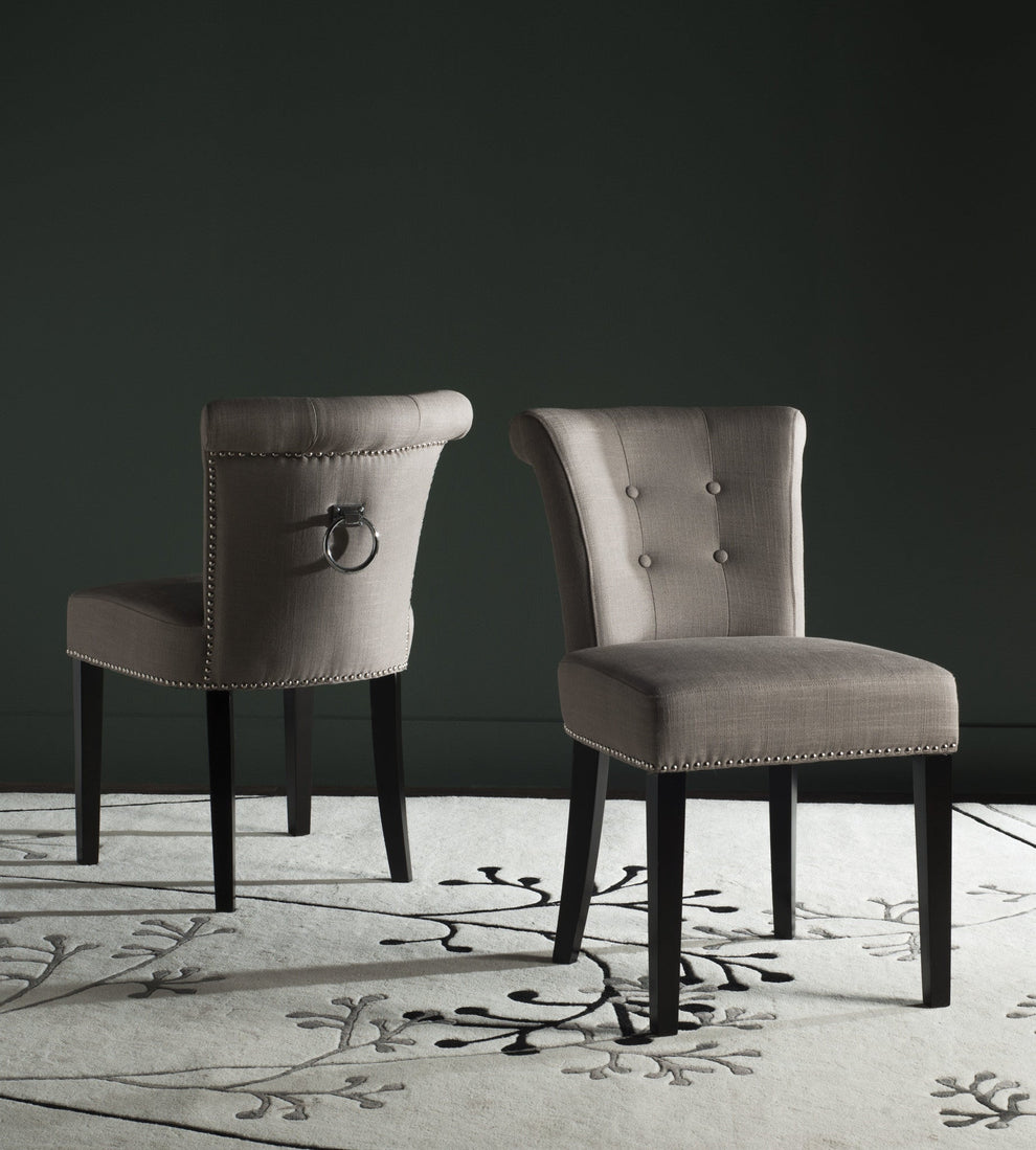 Safavieh Sinclair Ring Chair Silver Nail Heads - Set Of 2 | Dining Chairs | Modishstore - 1